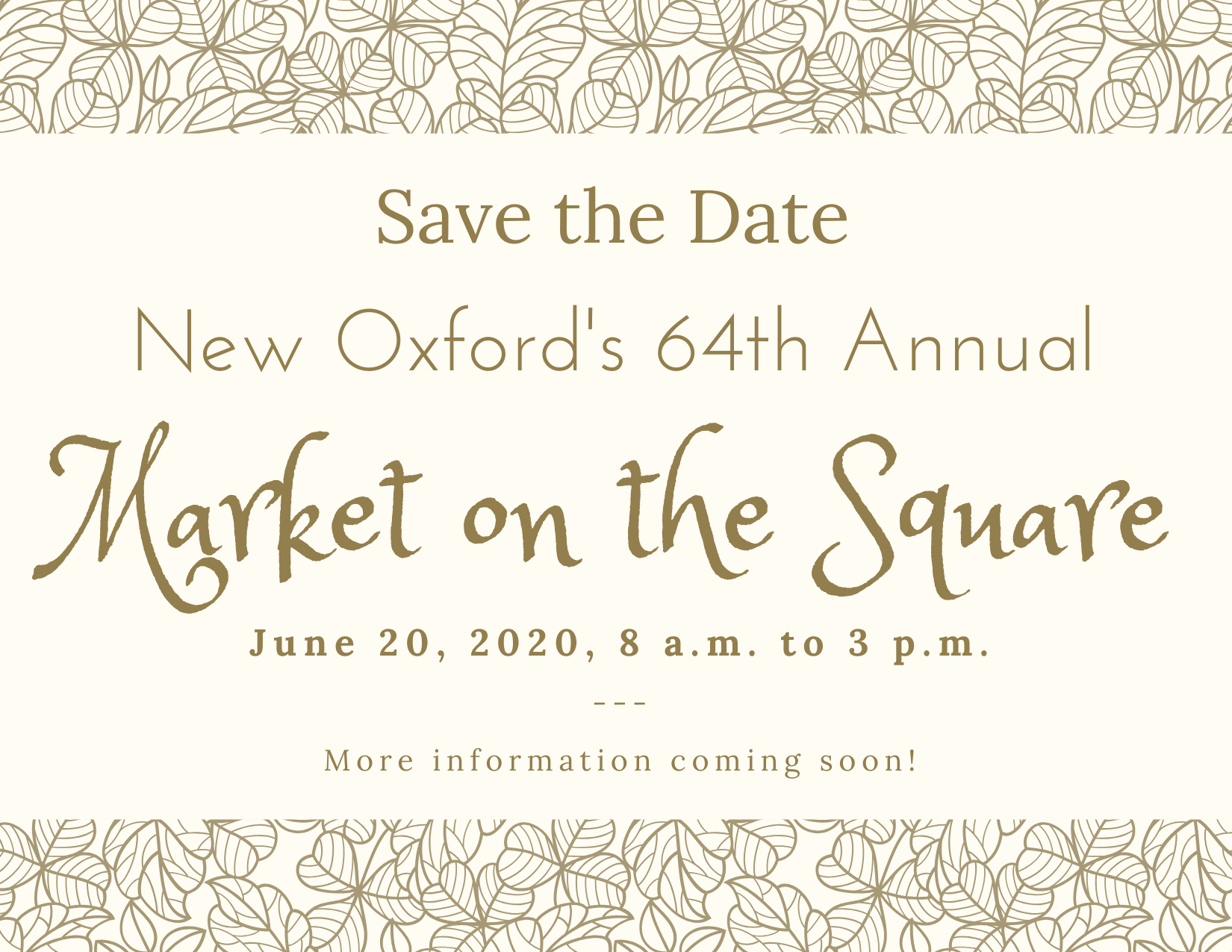 New Oxford’s 64th Annual Market on the Square